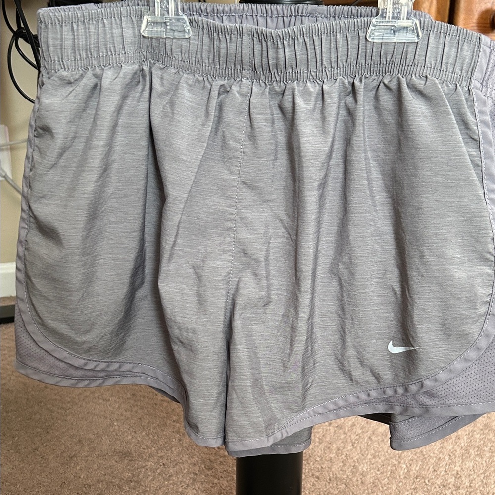 Nike Light Gray Running Shorts